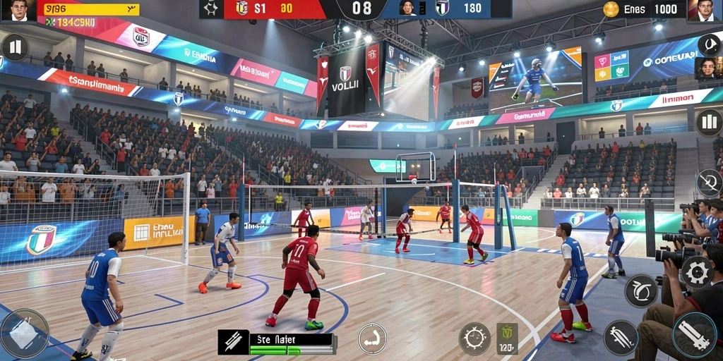 zk3 - Screenshot pertempuran epik melawan monster besar.
